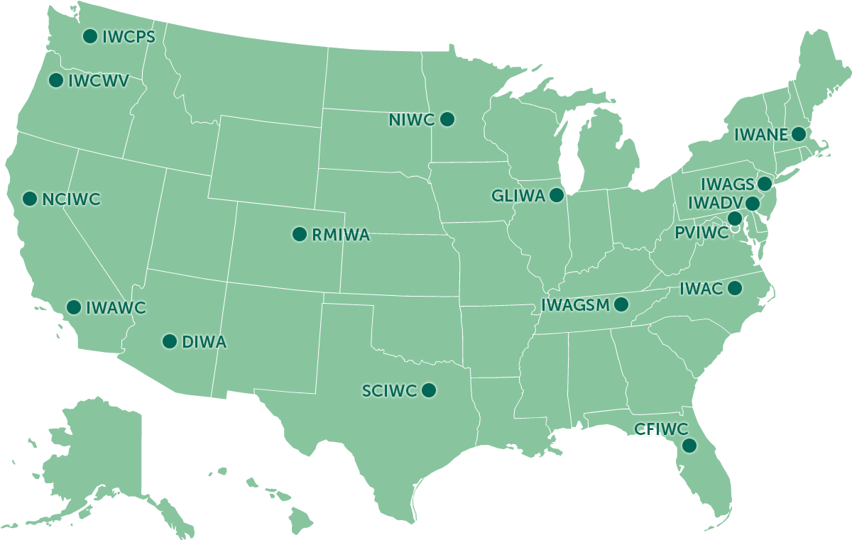 Irish Wolfhound Clubs on a US Map